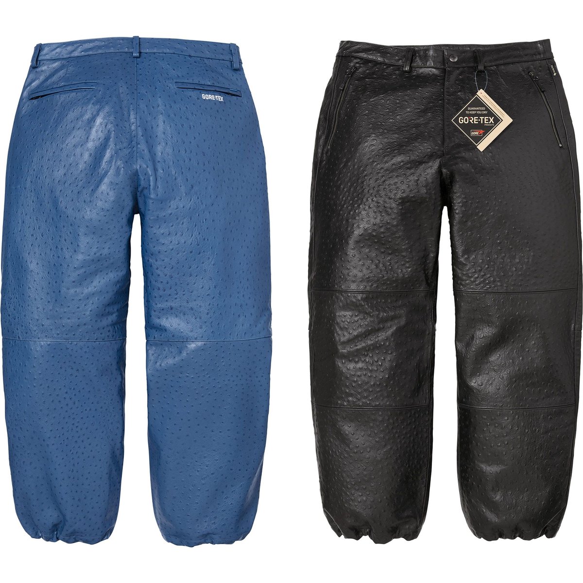 GORE-TEX Ostrich Embossed Leather Pant