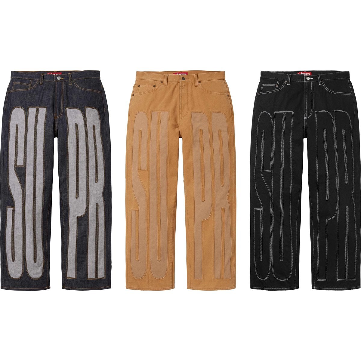 Inset Spellout Baggy Jean