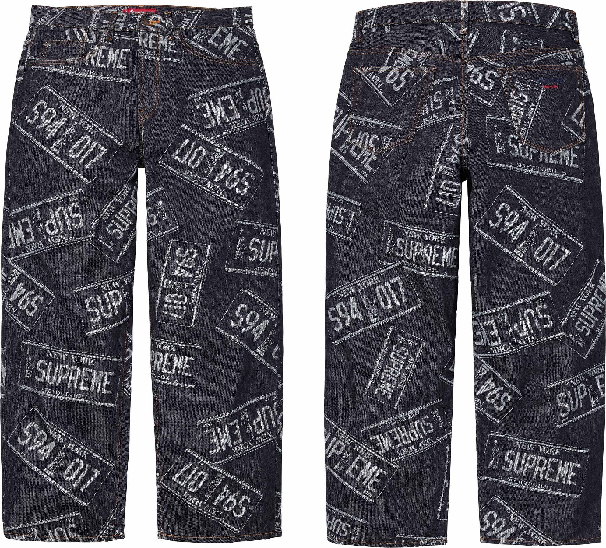 License Plate Baggy Jean - spring/summer 2026 - Supreme