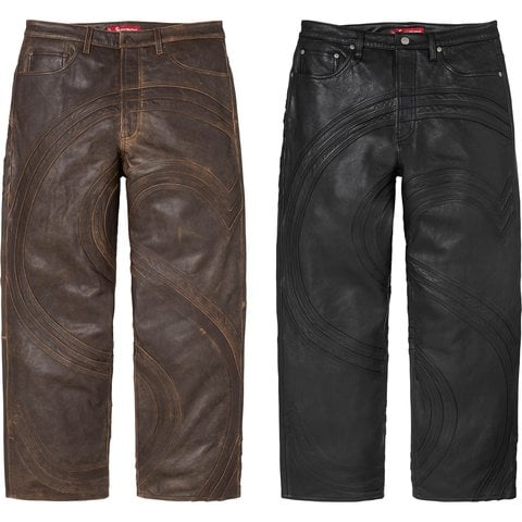 Supremeシュプリーム5Pocket Leather Pants wtaps Supremeシュプリーム5Pocket Leather Pants wtaps - メルカリ