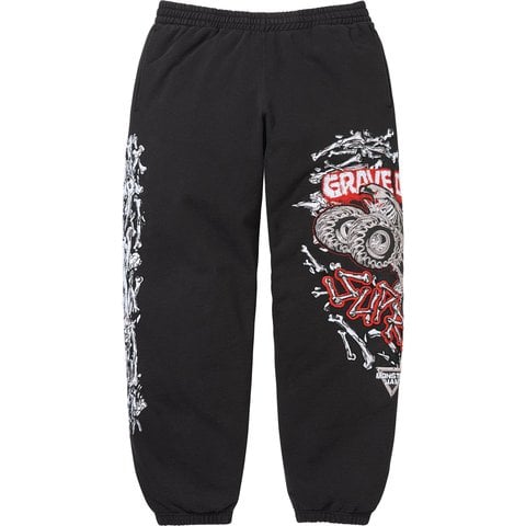 Supreme Grave Digger Bones Sweatpant - Black