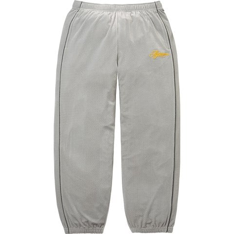 Supreme Velour Mesh Track Pant - Silver