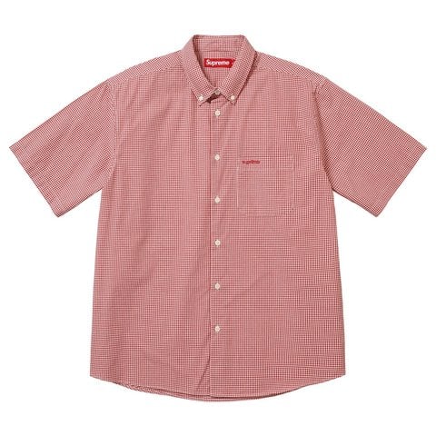 Supreme Gingham S/S Shirt - Red