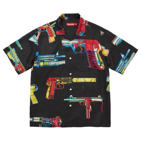 Supreme Guns Silk S/S Shirt - Black