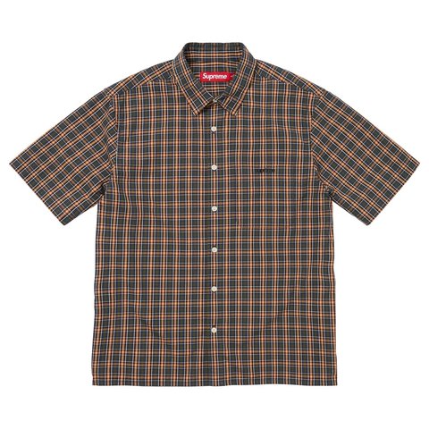 Supreme Mini Plaid S/S Shirt - Navy