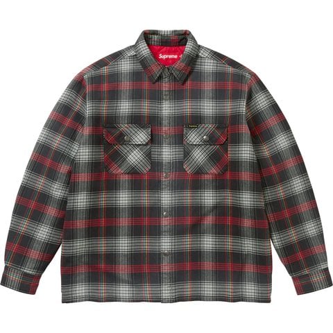 Quilted Lined Flannel Snap Shirt - Supreme