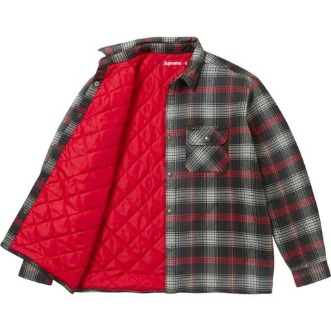 Quilted Lined Flannel Snap Shirt - Supreme