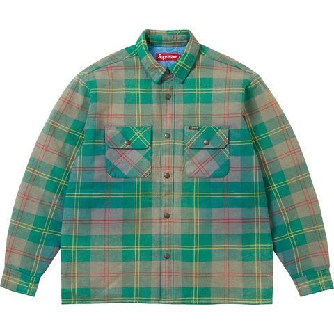Quilted Lined Flannel Snap Shirt - Supreme