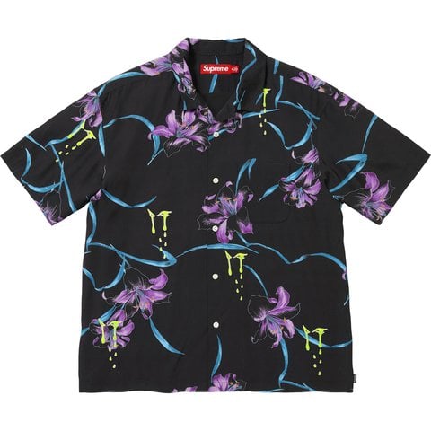 Supreme AOI Lilies S/S Shirt black Mサイズ AOI Lilies S/S Shirt - spring/summer 2026 - Supreme
