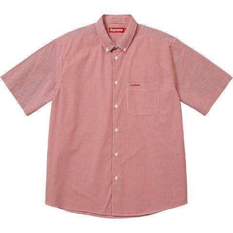 Supreme Gingham S/S Shirt - Red