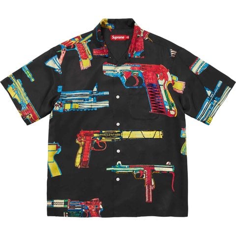 Supreme Guns Silk S/S Shirt - Black