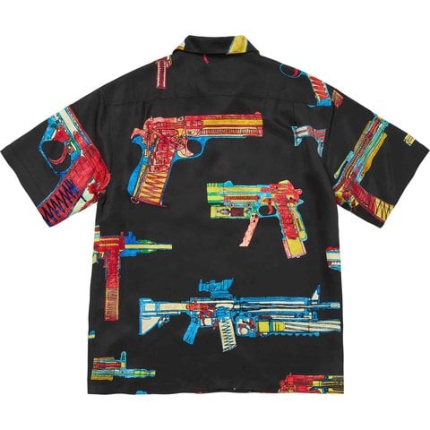 Supreme Guns Silk S/S Shirt - Black