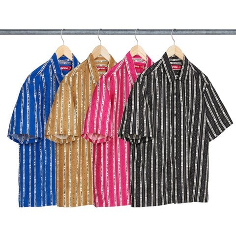 Old English Stripe Silk S/S Shirt