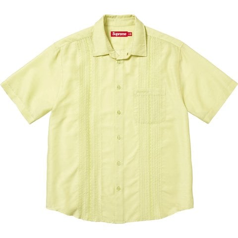 Supreme Pintuck S/S Shirt - Lime