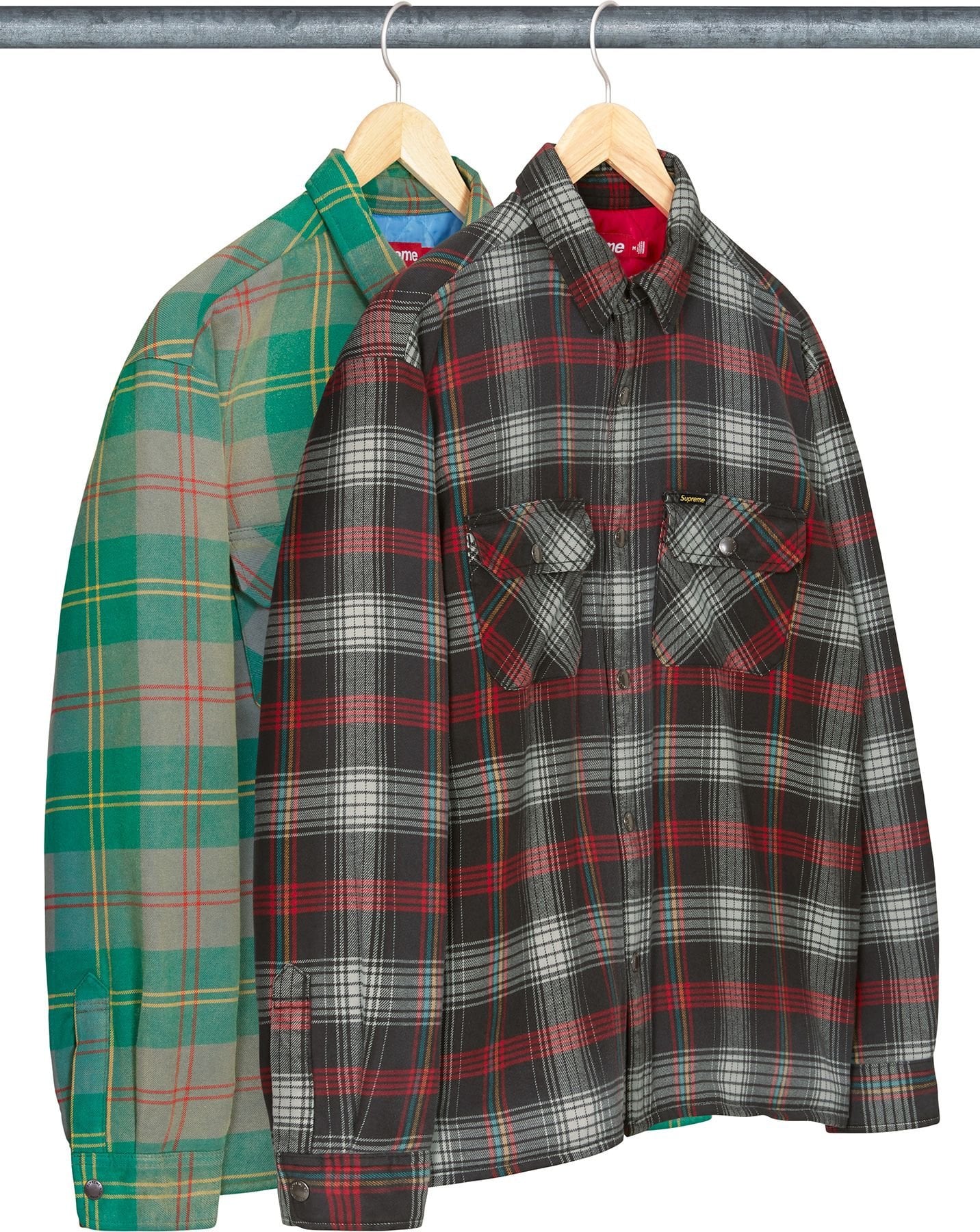 Quilted Lined Flannel Snap Shirt - SupremeCommunity