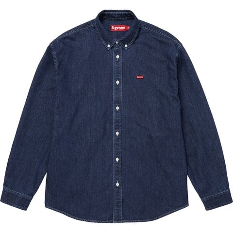Supreme Small Box Denim Shirt - Indigo