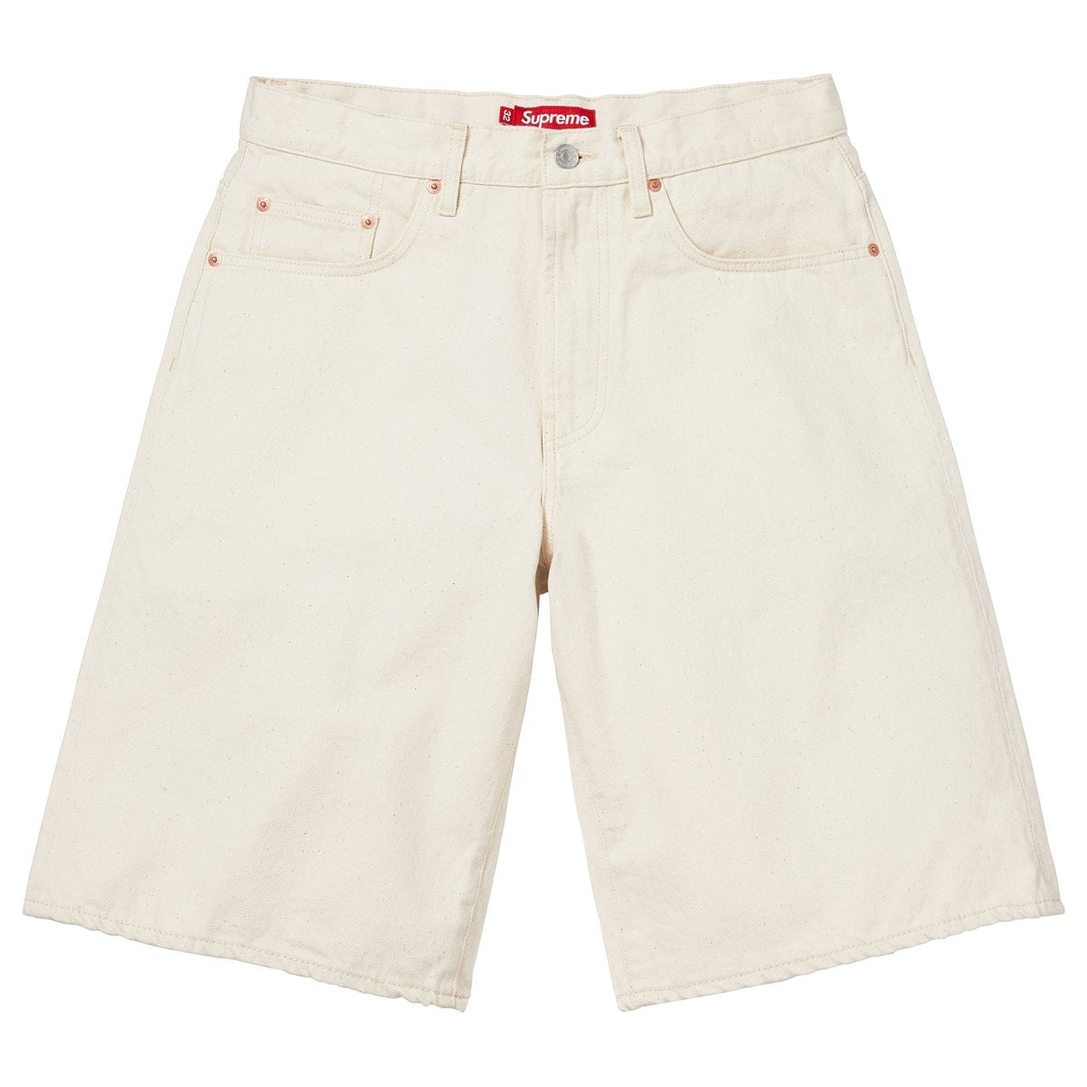 Baggy Selvedge Denim Short Natural