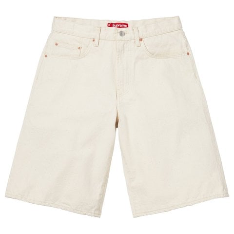Supreme Baggy Selvedge Denim Short - Natural