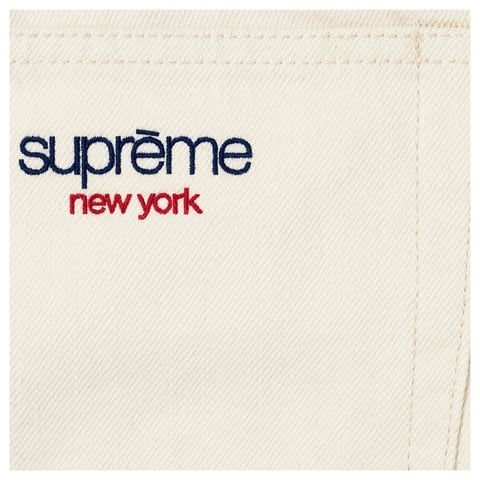 Supreme Baggy Selvedge Denim Short - Natural
