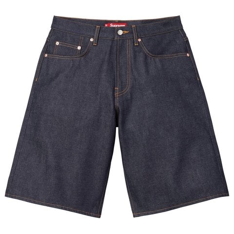 Supreme Baggy Selvedge Denim Short - Rigid Indigo