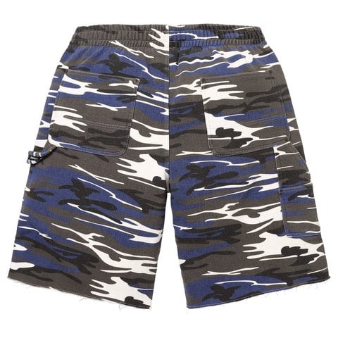 Supreme Double Knee Painter Sweatshort - Blue Camo