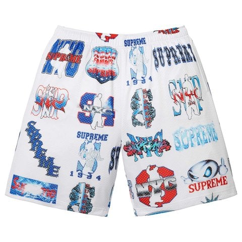 Supreme Flash Mesh Short - White
