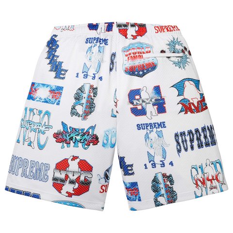 Supreme Flash Mesh Short - White