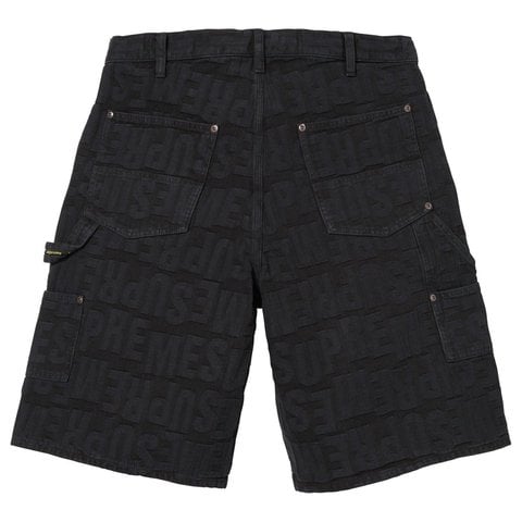 Repeat Jacquard Double Knee Denim Short - Supreme