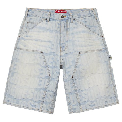 パンツ Repeat Jacquard Double Knee Denim Short Repeat Jacquard Double Knee Denim Short - Supreme
