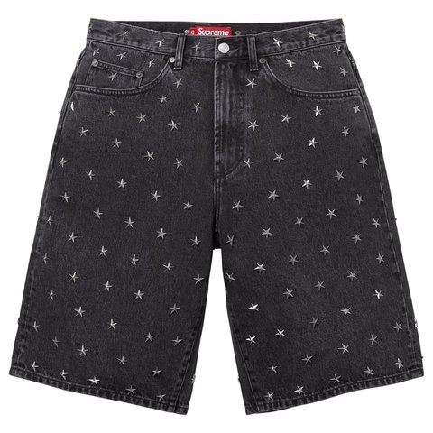 Stars Studded Baggy Denim Short - Supreme