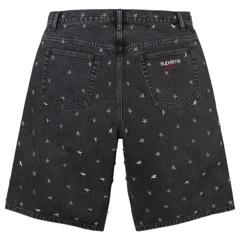 Stars Studded Baggy Denim Short - Supreme
