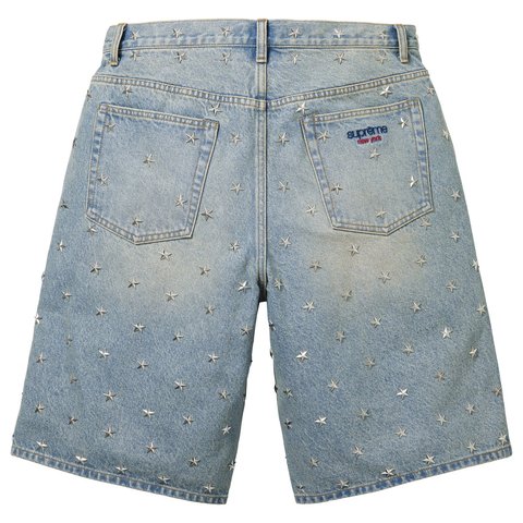 Stars Studded Baggy Denim Short - Supreme