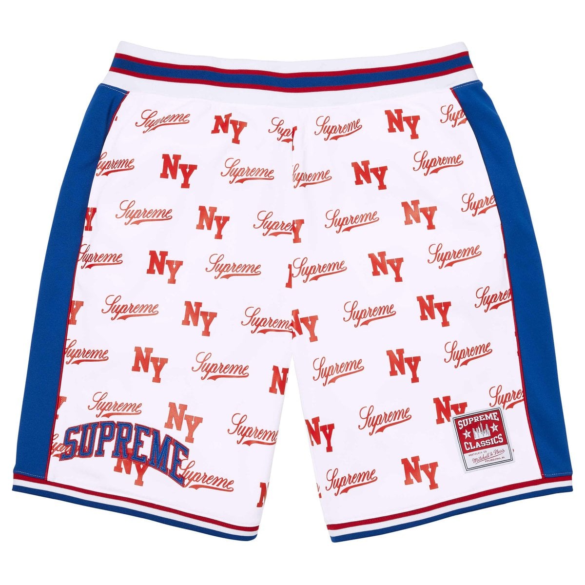 Supreme®/Mitchell & Ness® Monogram Basketball Short White