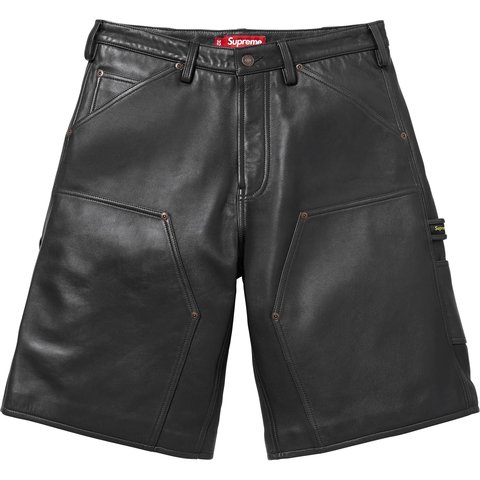Leather Double Knee Painter Short - Supreme