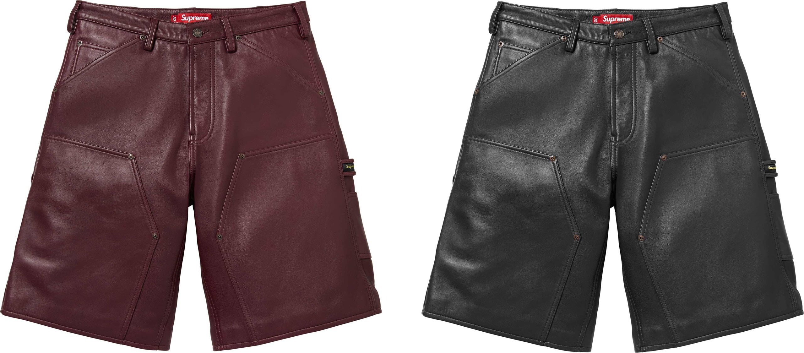 Leather Double Knee Painter Short - Supreme