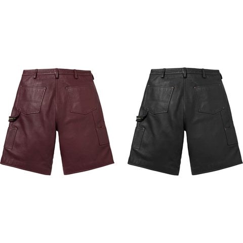 Leather Double Knee Painter Short - Supreme