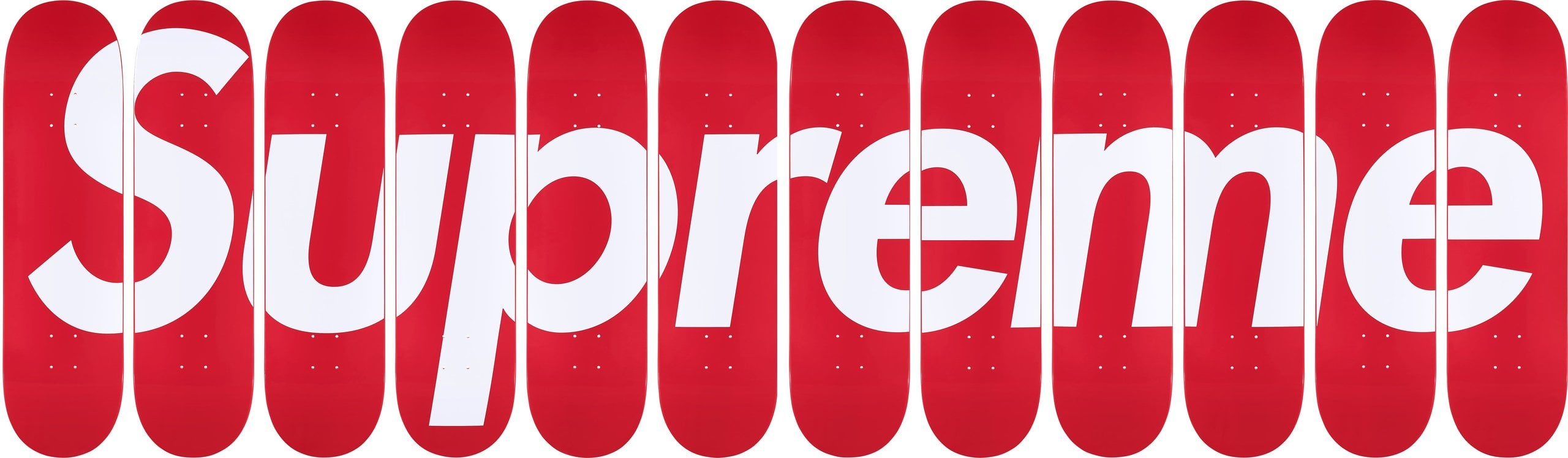Box Logo Skateboards (Set of 12) - Supreme