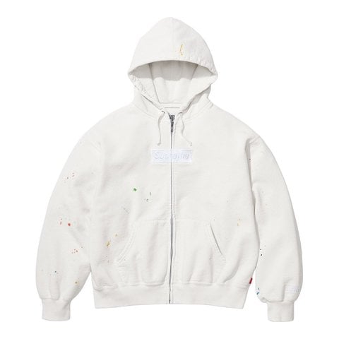 Supreme x マルジェラ　ボックスロゴジップアップフード　Ｌサイズ Supreme MM6 Maison Margiela Box Logo Zip Up Hooded Sweatshirt