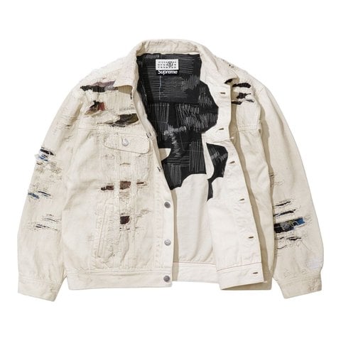 Supreme®/MM6 Maison Margiela Distressed Selvedge Denim Trucker
