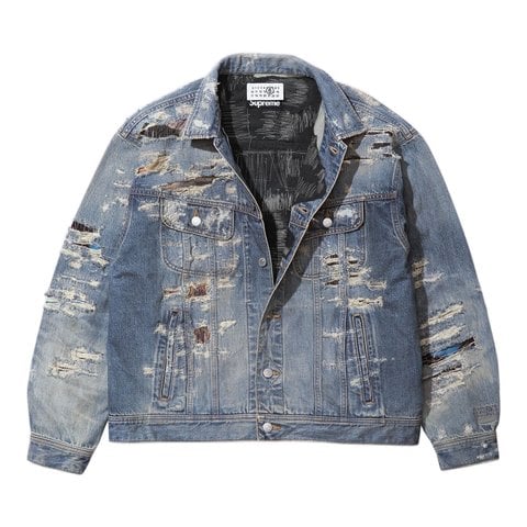Supreme®/MM6 Maison Margiela Distressed Selvedge Denim Trucker