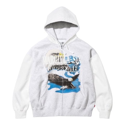 Supreme®/MM6 Maison Margiela Eagle Zip Up Hooded Sweatshirt - Supreme