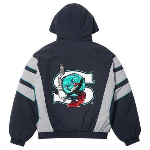 Supreme Supreme/SALEM Half Zip Stadium Jacket - Half Zip Stadium Jacket