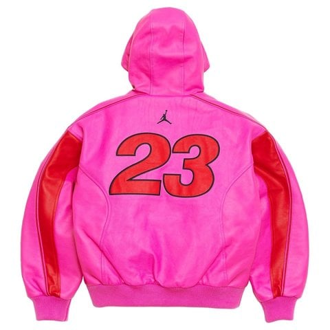 Supreme Supreme®/Jordan® Hooded Leather Jacket - Hooded Leather Jacket