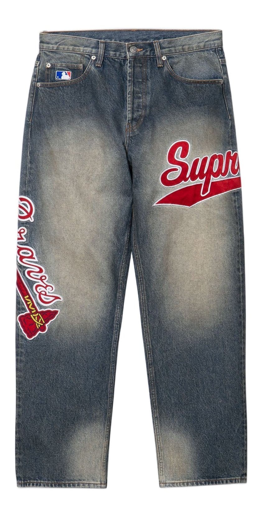 Supreme®/Mitchell & Ness® Atlanta Braves™ Loose Fit Jean - Supreme