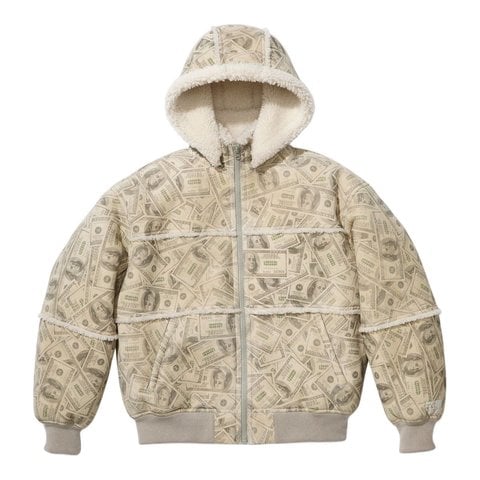Supreme Supreme®/MM6 Maison Margiela Hooded Shearling Bomber Jacket - Supreme®/MM6 Maison Margiela Hooded Shearling Bomber Jacket