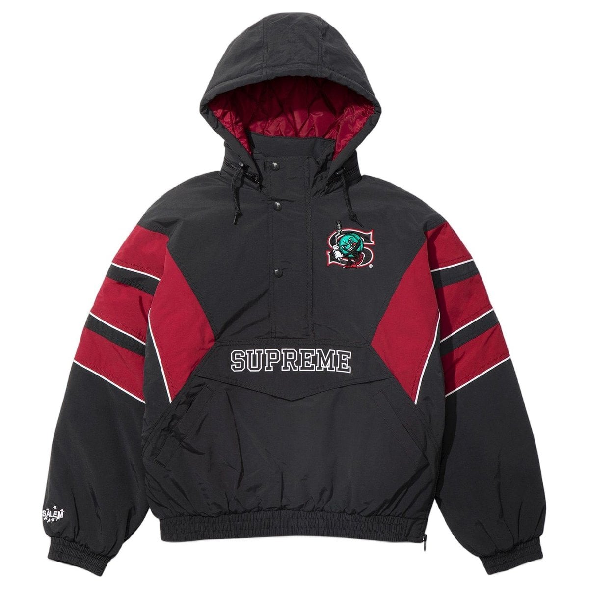 Supreme/SALEM Half Zip Stadium Jacket