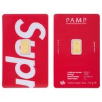 Supreme®/PAMP Suisse 1 g Gold Bar