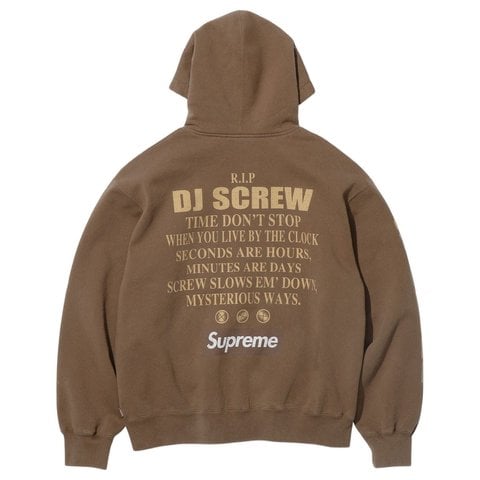 Supreme/DJ Screw Zip Up Hooded Sweatshirt - Supreme