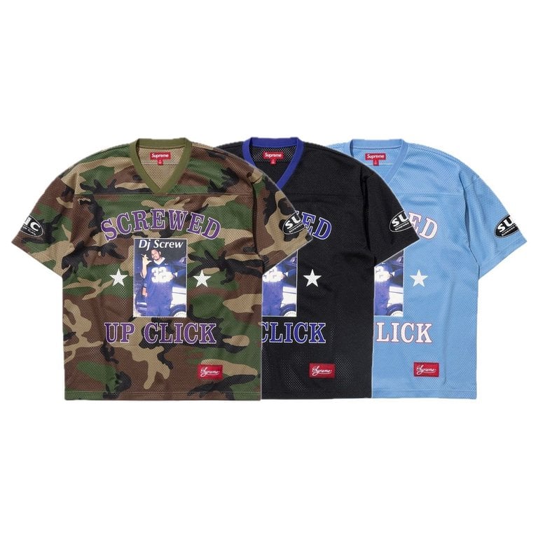 Supreme DJ Screw Football Jersey SS26 Week 6