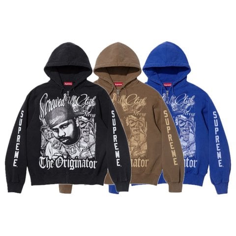 Supreme/DJ Screw Zip Up Hooded Sweatshirt - Supreme Supreme/DJ Screw Zip Up Hooded Sweatshirt - Supreme